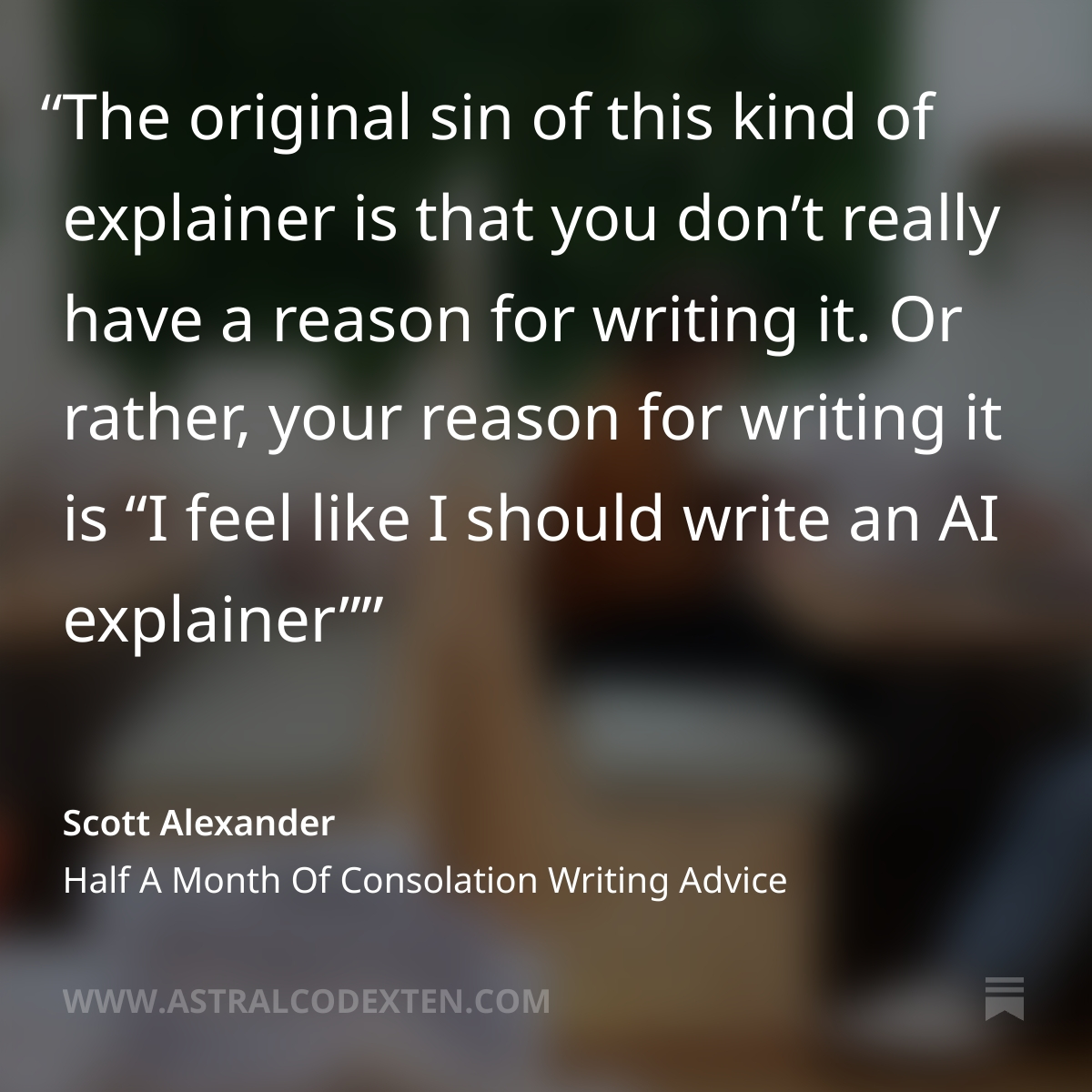 ACT against explainers