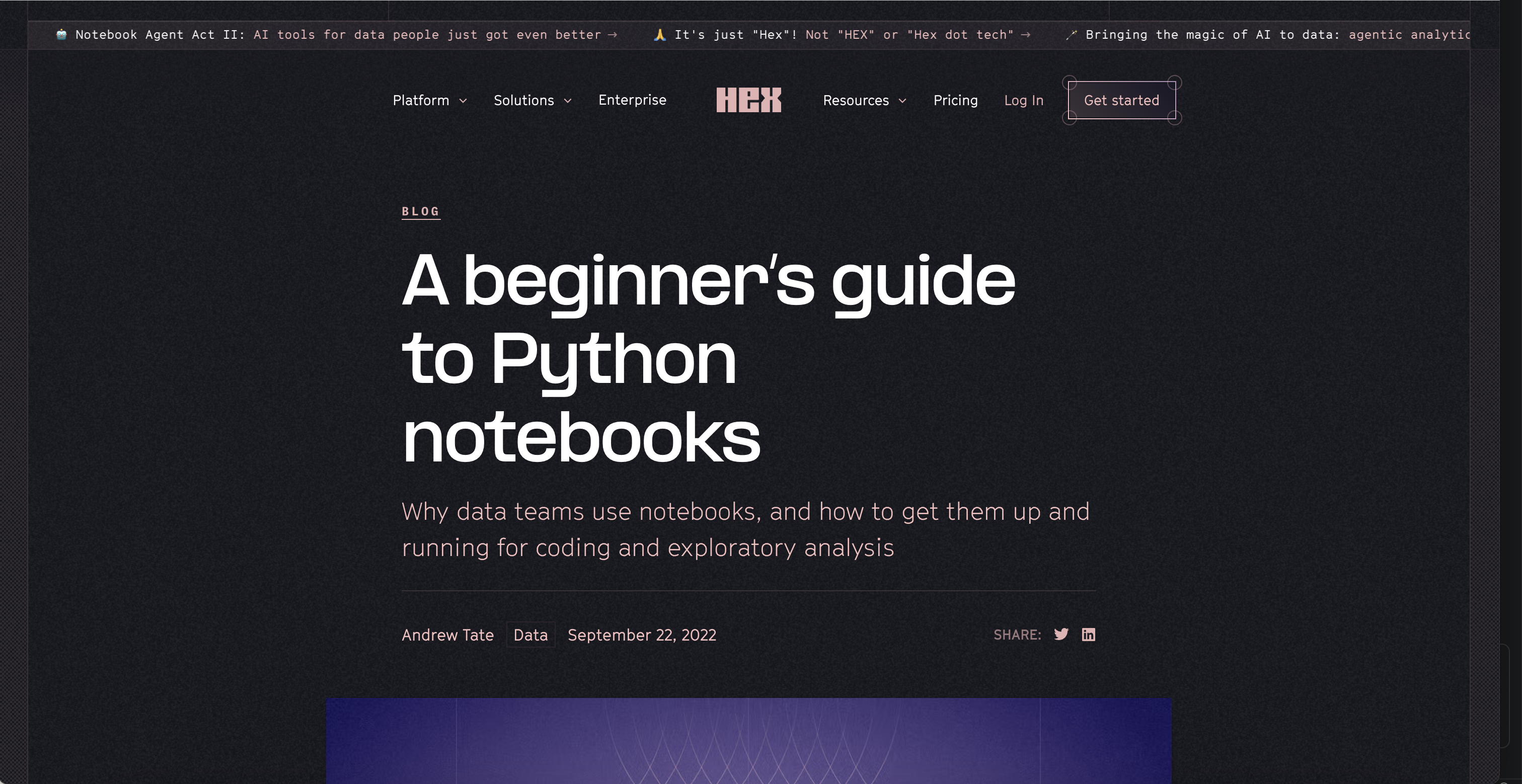A beginner’s guide to Python notebooks